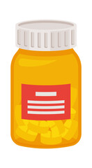 Pack with pills vector illustration