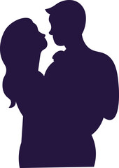 Woman And Man Silhouette