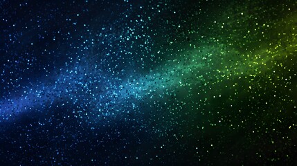 Obraz premium Grainy abstract background, blue and green color wave, black backdrop noise texture minimal banner poster header design