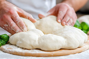 Chef Crafting a Delicious Pizza