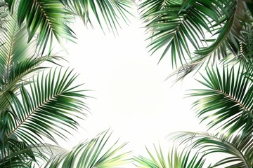 A leafy green background with a large leaf in the center