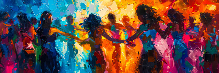 Obraz premium Vibrant Dancefloor Celebration