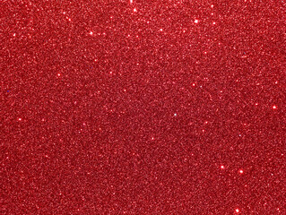 Red sparkle background. Red glitter background. Red glimmer. Abstract twinkle texture. Glitter...
