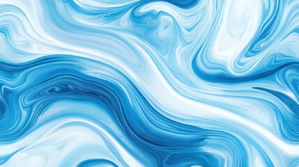 Fototapeta premium A trendy and fashionable seamless abstract pattern featuring flowing blue waves, creating a modern and stylish background with fluid lines and dynamic movement.