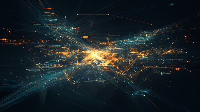 Illuminate the intricate network of transport tubes that weave through the heart of celestia, connecting its floating districts. celestia. illustration. Celestia. Illustration