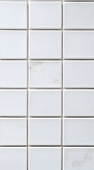 Arrangement of Off-White Rectangular Tiles with Minor Discoloration