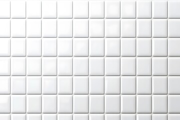 Array of Square White Glossy Tiles