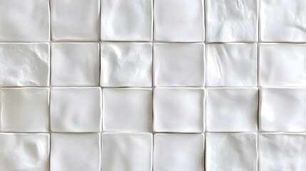 Fototapeta premium Array of Textured Off-White Square Tiles