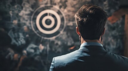 An image of a businessman holding or presenting the concept of Customer Relationship Management (CRM) in his hand, symbolizing the importance and focus on managing customer relationships.