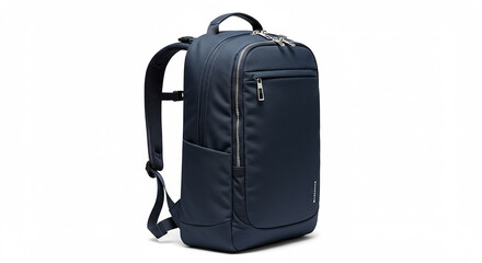 Naklejka premium Stylish Navy Blue Backpack Laptop Bag Travel Bag School Bag Computer Backpack