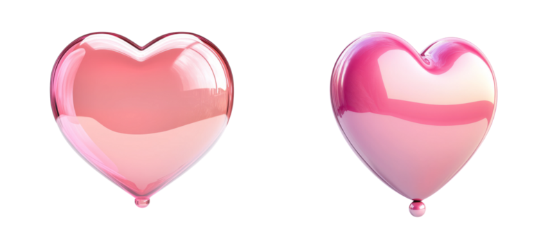 Colorful Heart Balloons for Celebrations and Events - Powered by Adobe