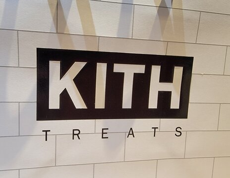 Kith Treats (as well as Kith) is the brand logo of a products created by Ronnie Fieg. Kith Treats is located within Kith&rsquo;s Brooklyn, Manhattan, Miami and LA flagships, as well as other places.