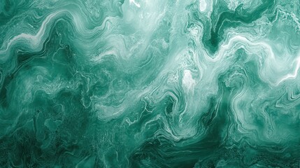 Obraz premium Elegant jade marble texture with rich, swirling greens and subtle veins, ideal for sophisticated banner and poster design.