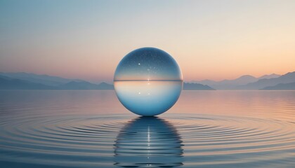 globe in water