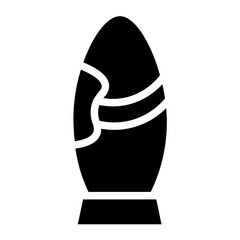 Rocket Space Travel Glyph Icon