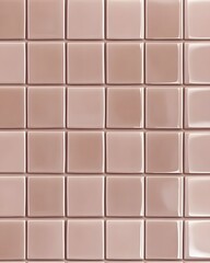 Fototapeta premium Grid of Light Brown Glossy Square Tiles