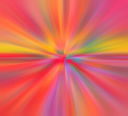 Obraz premium Abstract radial blur zoom in red tone.