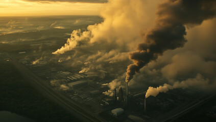 PM2.5、大気汚染・公害のイメージ