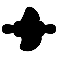 Dough Rolling Flour Glyph Icon