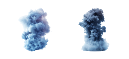 Colorful Smoke on Transparent Background