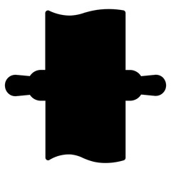 Pin Rolling Tools Glyph Icon