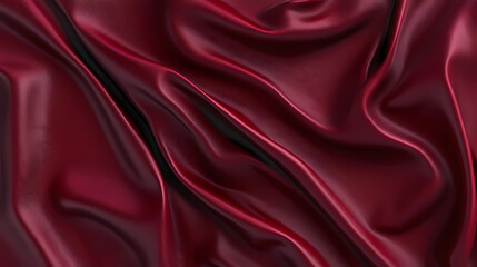 Obraz premium Rich Burgundy Leather Surface Texture with Fine Grain