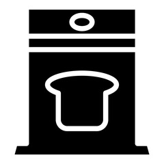 Supermarket Shopping Mall Glyph Icon