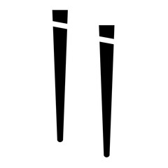 Chopsticks Noodles Food Glyph Icon