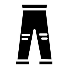 Fashion Jeans Pants Glyph Icon