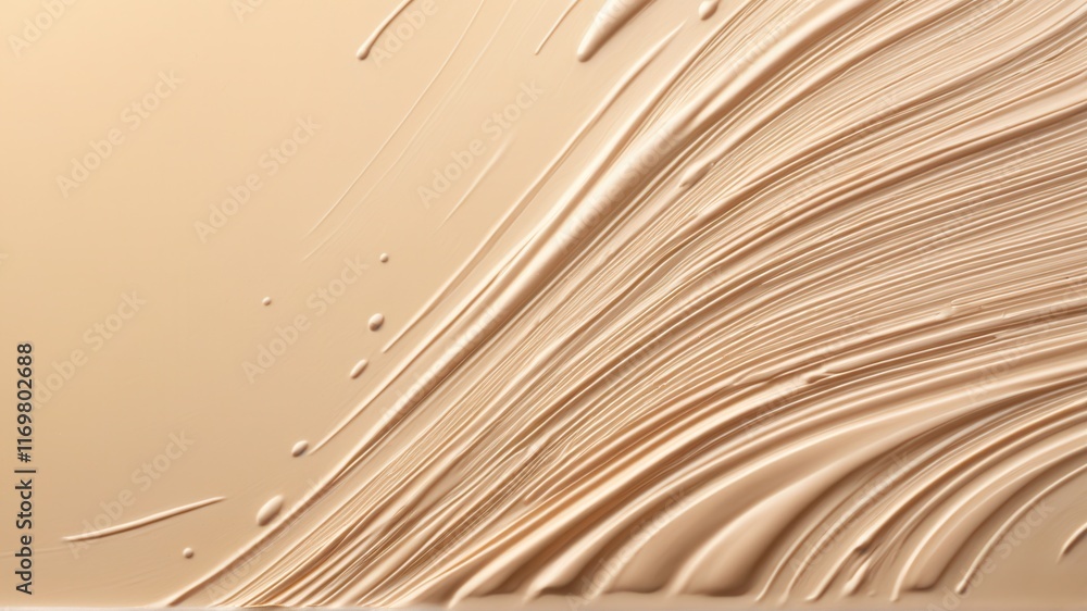 Aufkleber smooth cream texture design with dynamic swirls and artistic flow