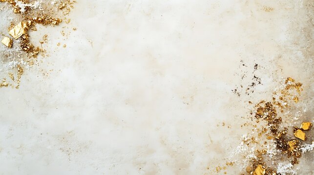 Elegant Beige Background With Gold Accents