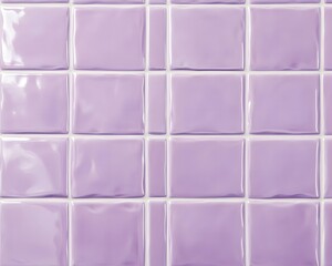Fototapeta premium Light Purple Glossy Rectangular Tiles
