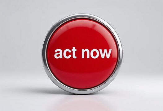 Red button with 'Act Now' prompt A call to action for immediate response