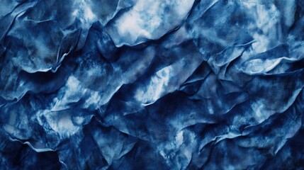 Obraz premium Smooth, blue water with white wave patterns. Seaweed-like texture on surface. Abstract representation of ocean or marine life.