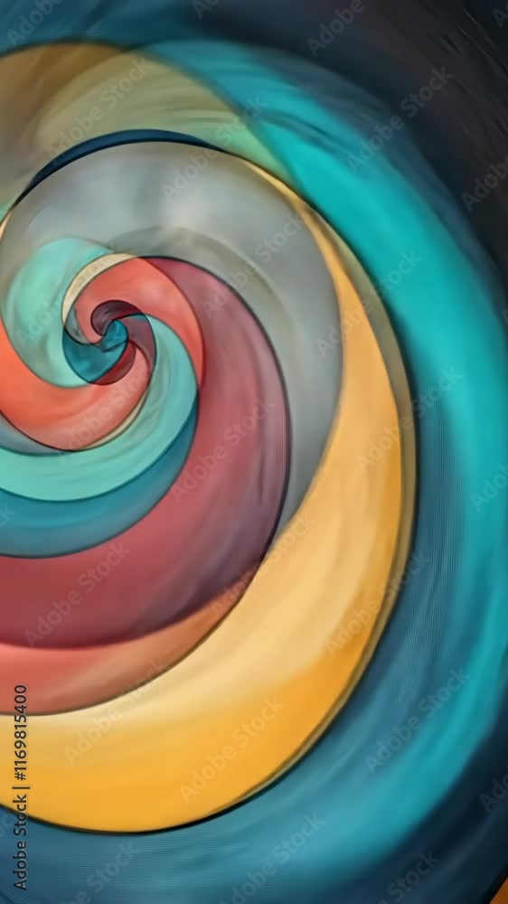 Poster colorful abstract swirl design with vibrant hues and dynamic movement in the background