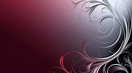 Abstract Swirling Floral Design Background Image