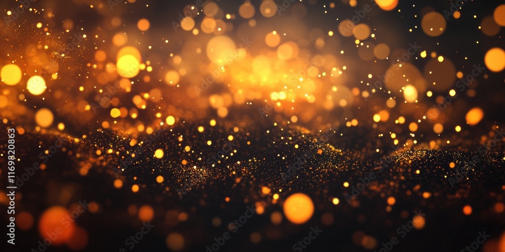 Aufkleber bright orange background with many small, bright yellow dots. the dots are scattered all over the ba