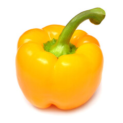 Yellow pepper isolated on white background