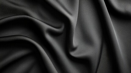 Obraz premium Minimalist black and white t-shirt mockup on clean white background, photorealistic fabric texture and folds, showcasing front view design, perfect for branding