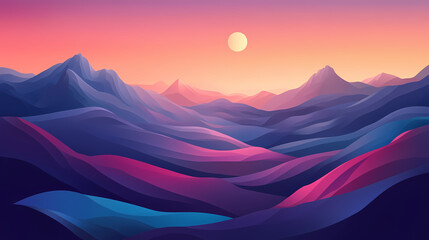 Multiple gradients: layer multiple gradients on top of each other to create a complex and visually interesting backgr. Ethersea. Illustration