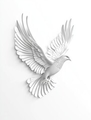 Obraz premium Artistic sculpture of bird in flight, perfect for decorative purposes.
