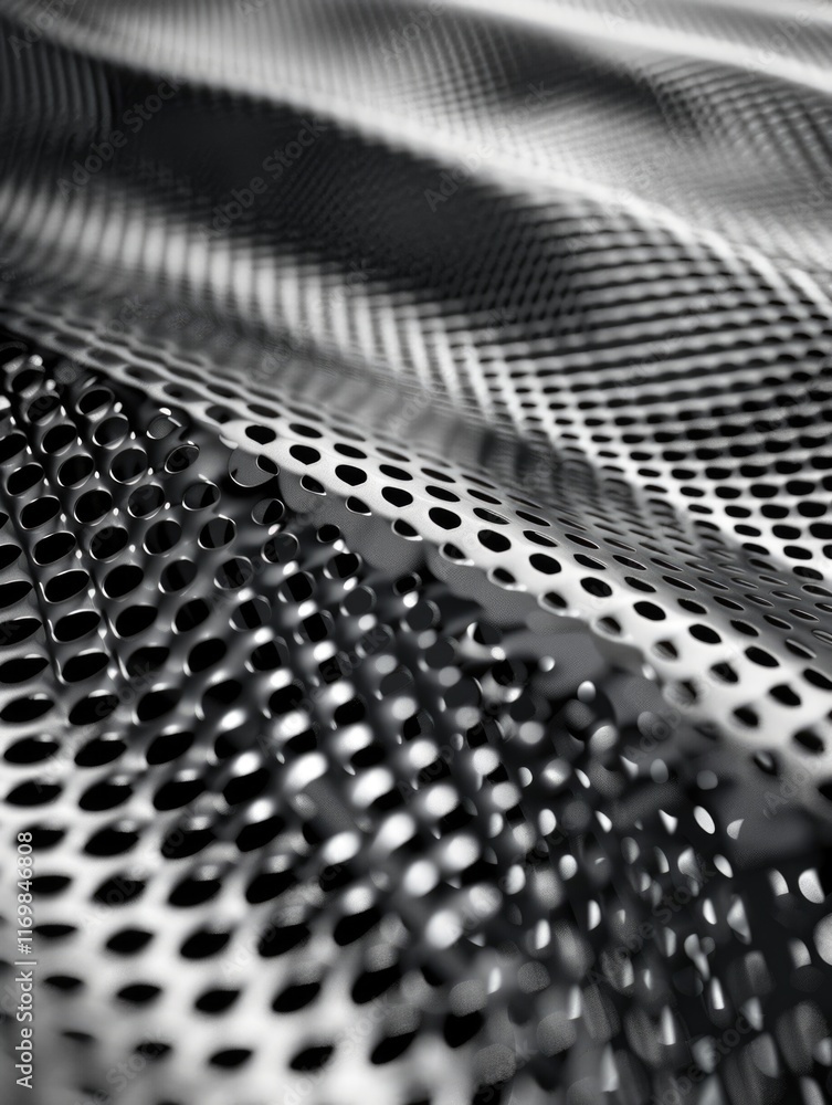 Poster close-up of a fabric with a complex weave pattern