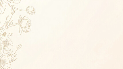 Translucent flowers in a row