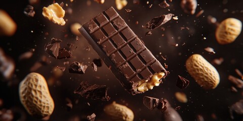 A scrumptious mix of rich dark chocolate chips and crunchy peanuts, perfect for satisfying a sweet tooth.