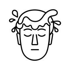 splash of cold water