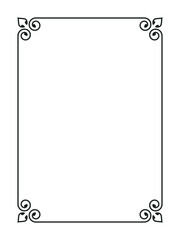 Decorative vintage elegant frames design element