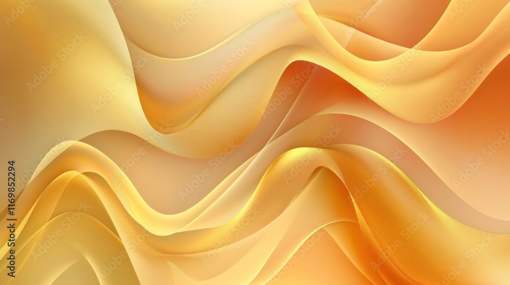 Poster trendy simple gold fluid color gradient abstract background, ai generated image