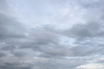 Obraz premium blue sky and white cloud background, cloudy in rainny season