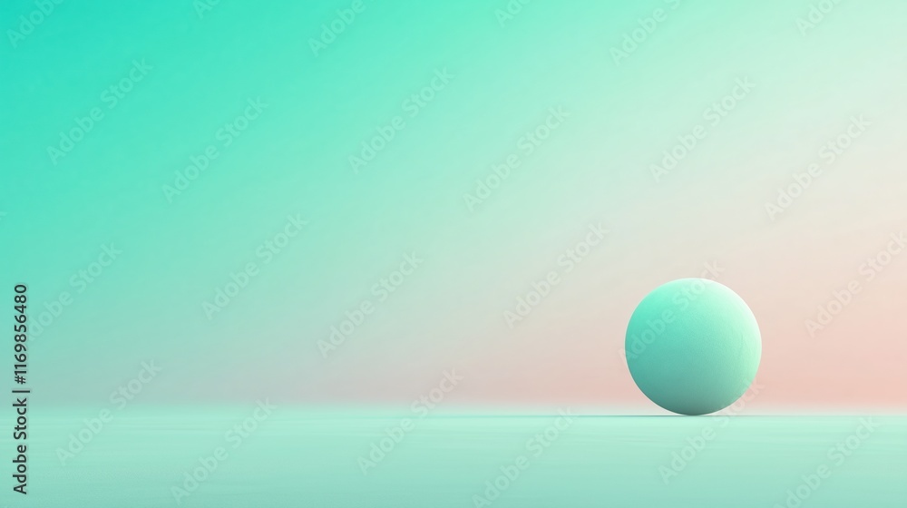 Poster abstract unknown planet rotation in seamless looping animation with soft pastel gradient background