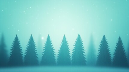 Obraz premium Majestic Aurora Borealis Over Snowy Pine Forest Night Sky Capturing the Northern Lights in Tranquil Winter Landscape with Radiant Colors and Starry Backdrop